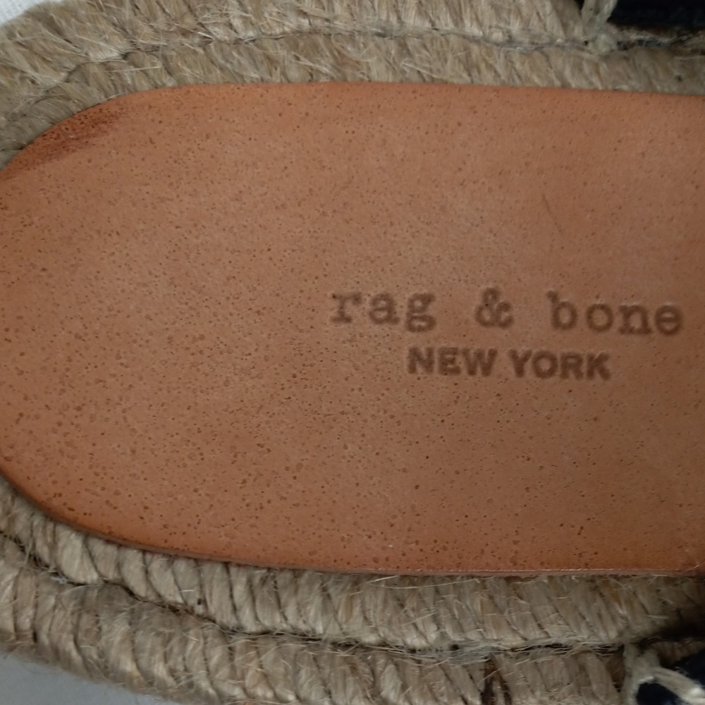 New RAG & BONE Clio Suede Espadrille Slippers - Picture 4 of 4